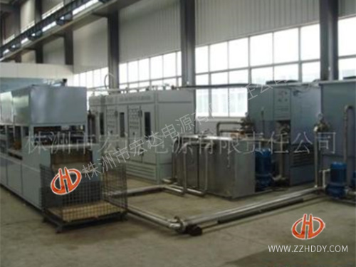 2018年為湖南某公司設(shè)計(jì)生產(chǎn)挖掘機(jī)履帶鏈軌節(jié)淬火、回火、退火成套設(shè)備